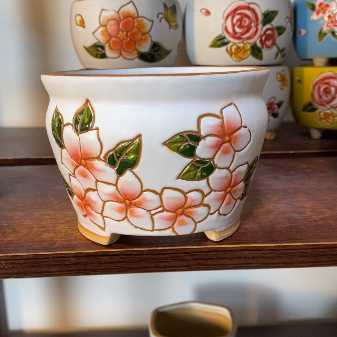 红陶韩式多肉植物花盆