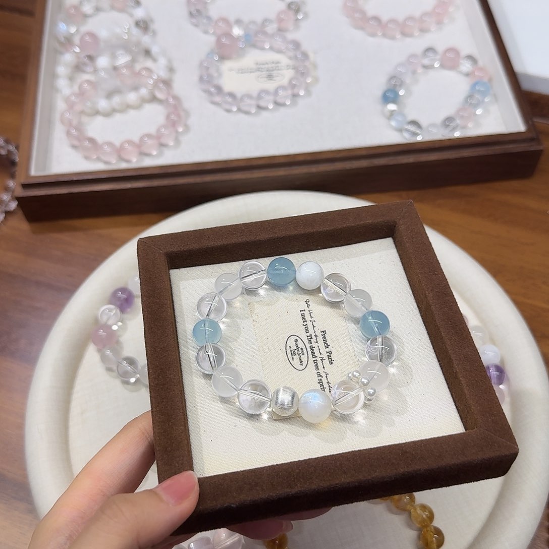 边***化水晶手链未镶嵌拍2份79是总价 多宝手串