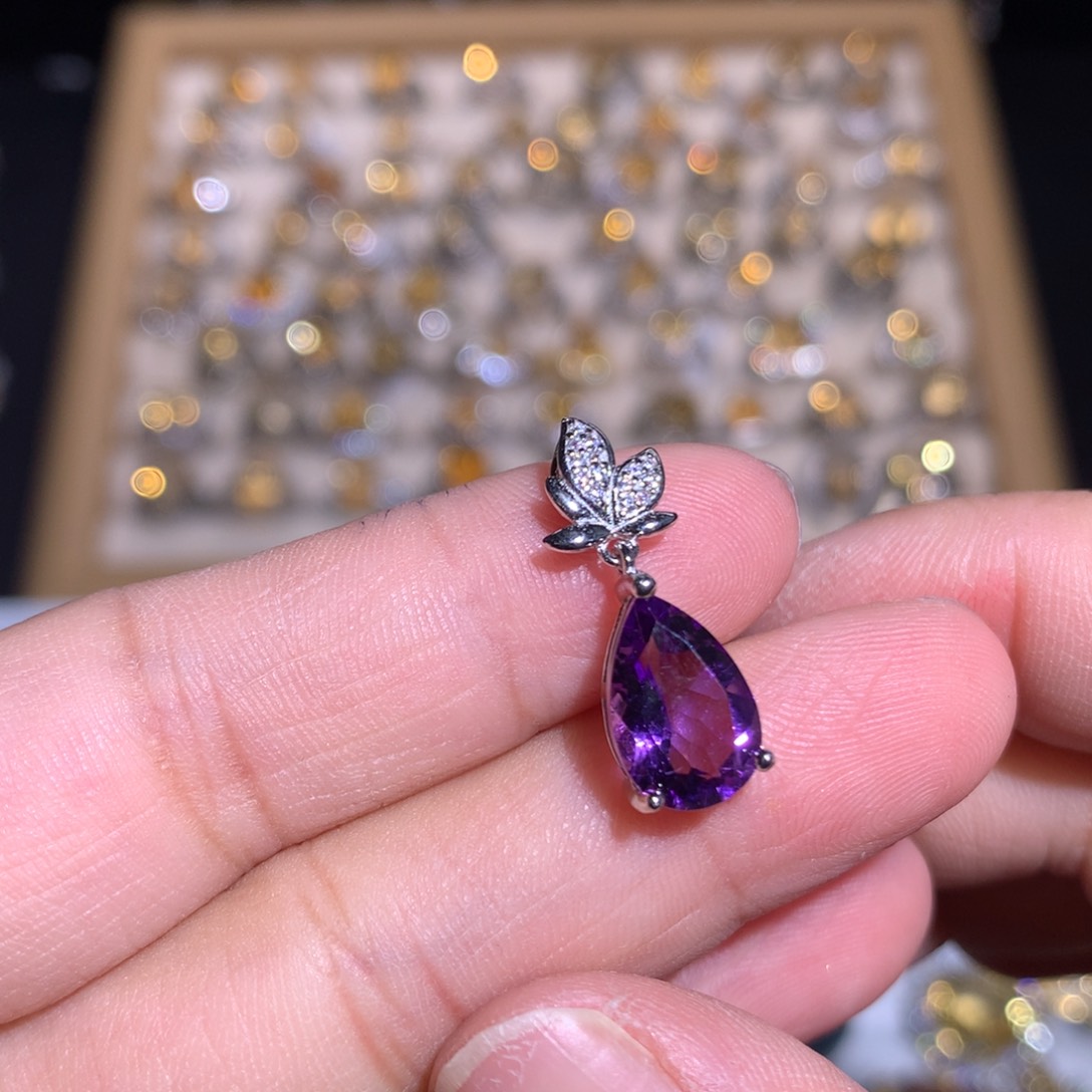 【闪购商品】水晶戒指银S925镶嵌戒指