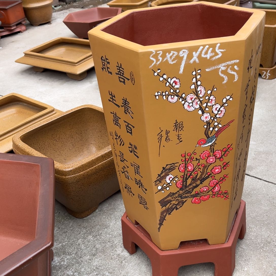 紫砂花盆盆景艺术