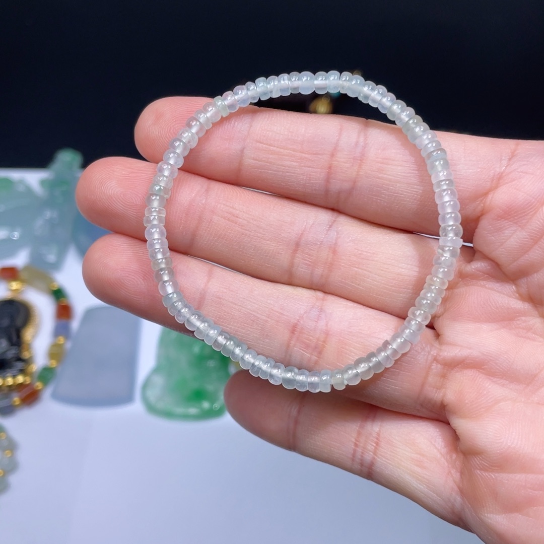 翡翠手链未镶嵌手串