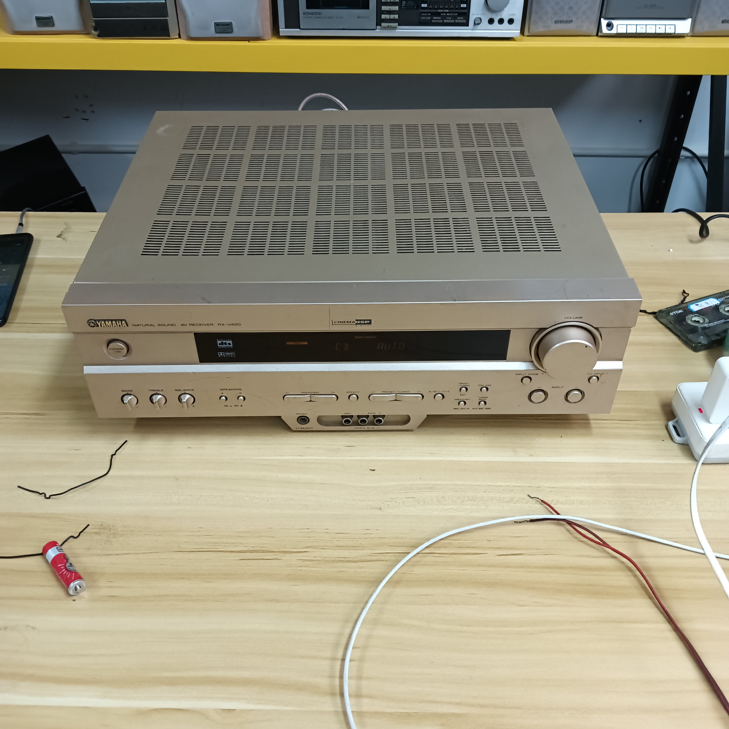 8新  雅马哈av功放v420音响二手不包邮