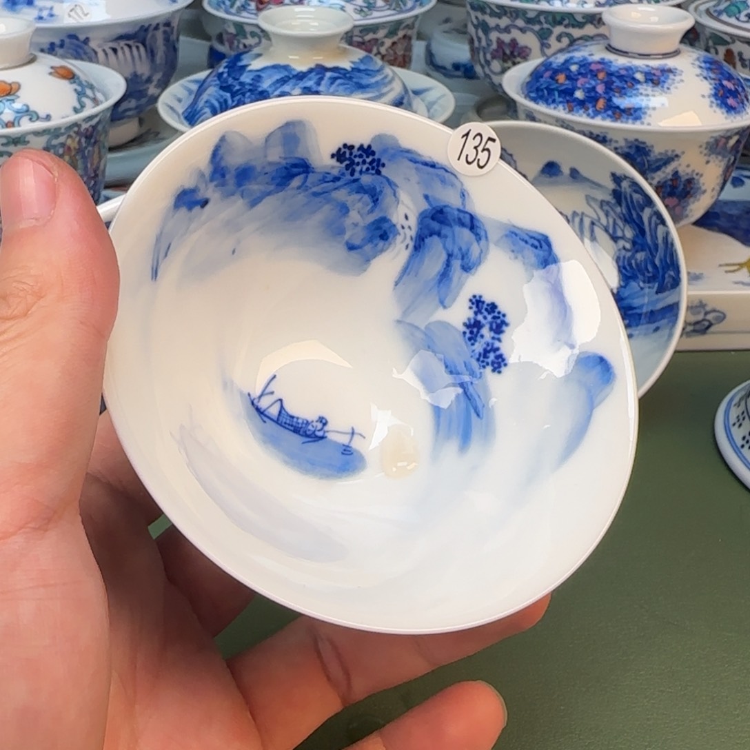 彦祖纯手工手绘茶具135