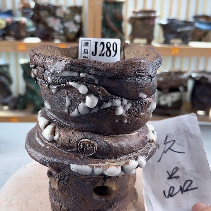 紫砂花盆景德镇陶瓷多肉花盆289