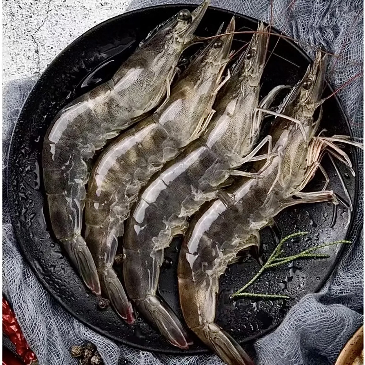 大虾4斤4包单只11-13cm 活虾速冻顺丰包邮1斤17-18只