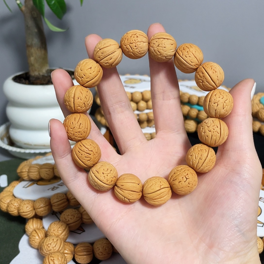 桃核手串恐龙蛋手串