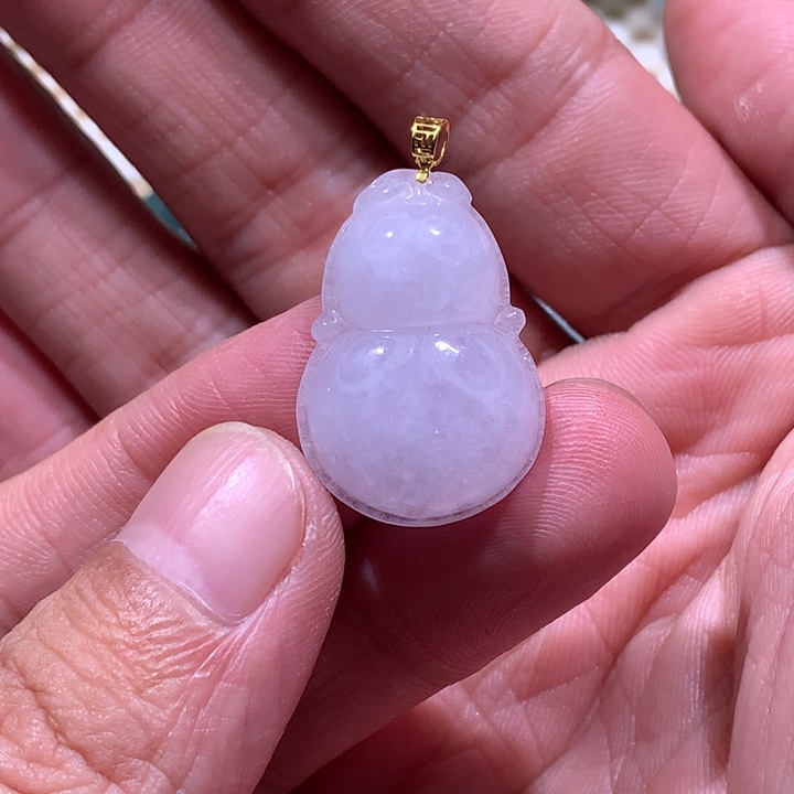 翡翠未镶嵌颈饰/炸/金扣头 葫芦