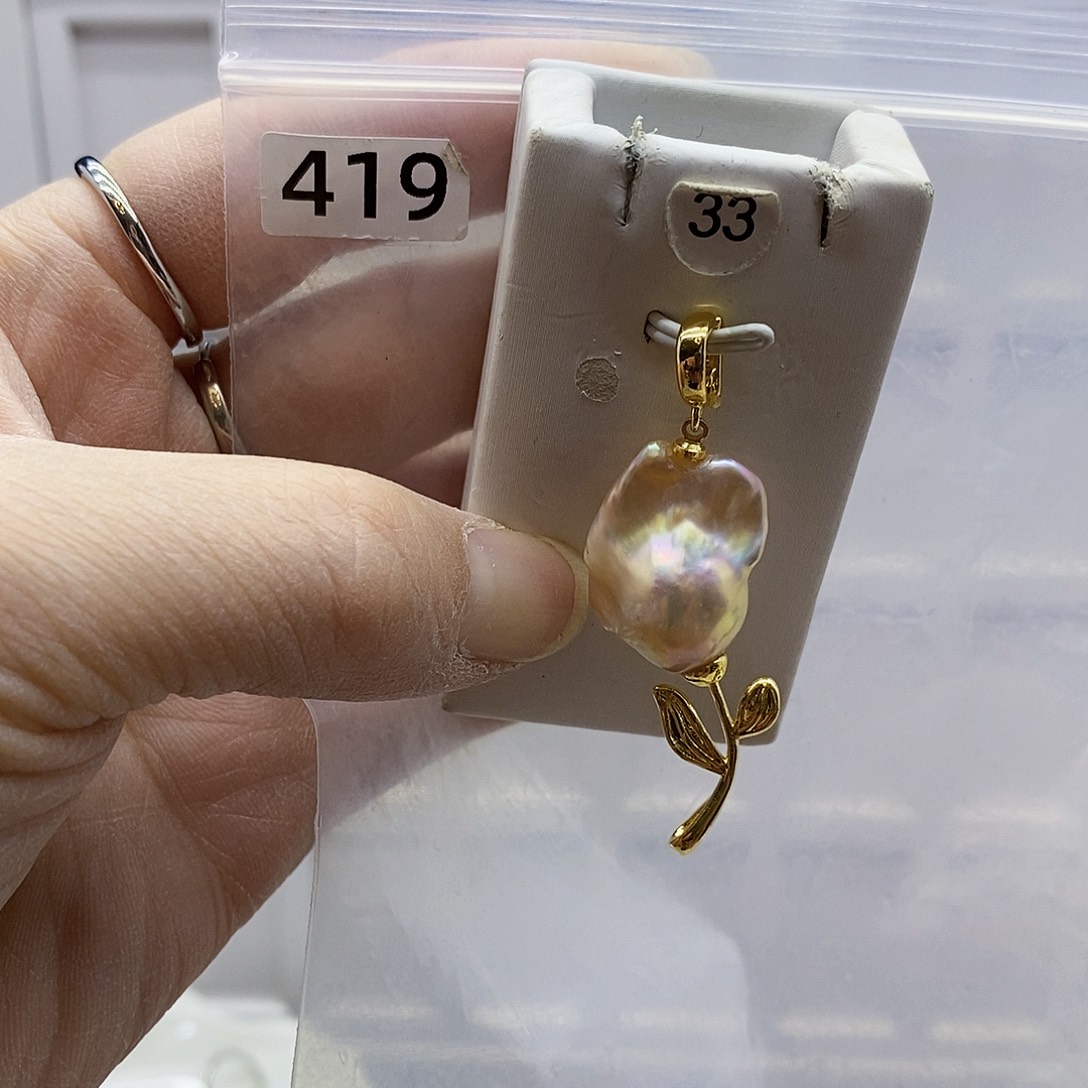 颈饰合金淡水珍珠