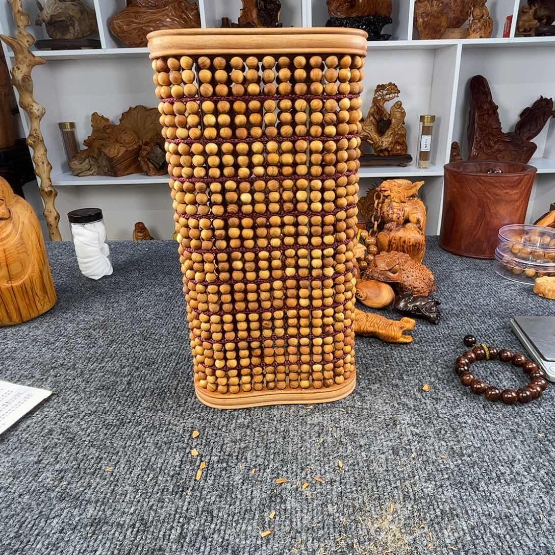 崖柏太行崖柏崖窝干磨珠子枕头，香味浓郁