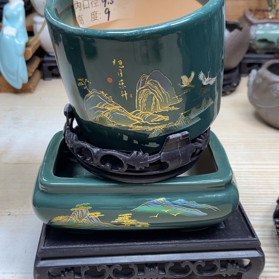 瓷片陶瓷花盆陶瓷艺术