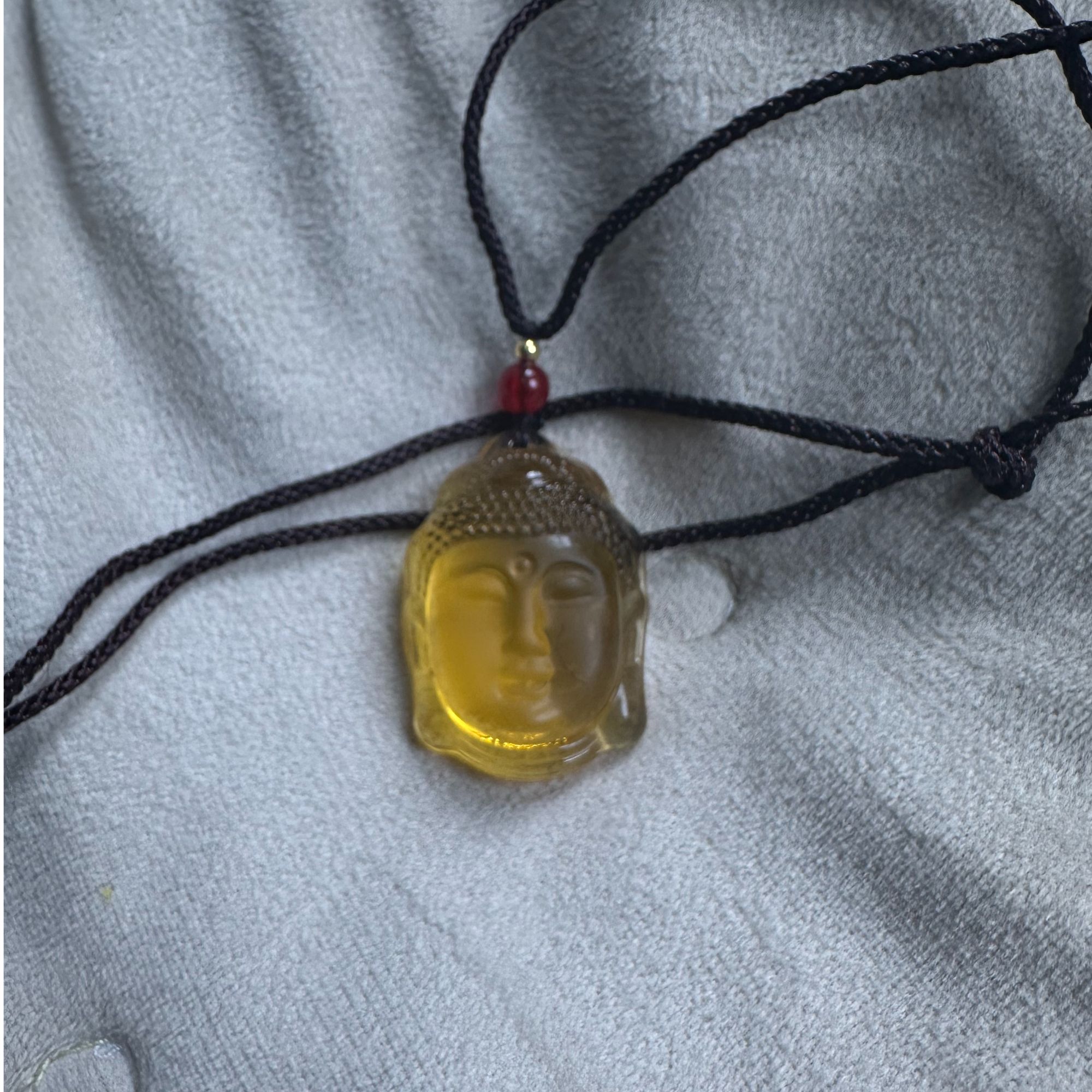 【飞姐精品专属】黄水晶佛头吊坠