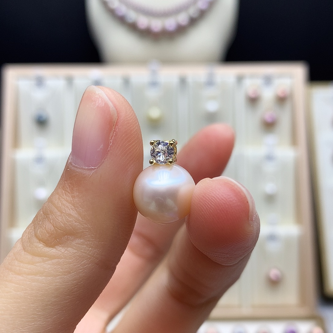 吊坠(赠链)淡水珍珠合金