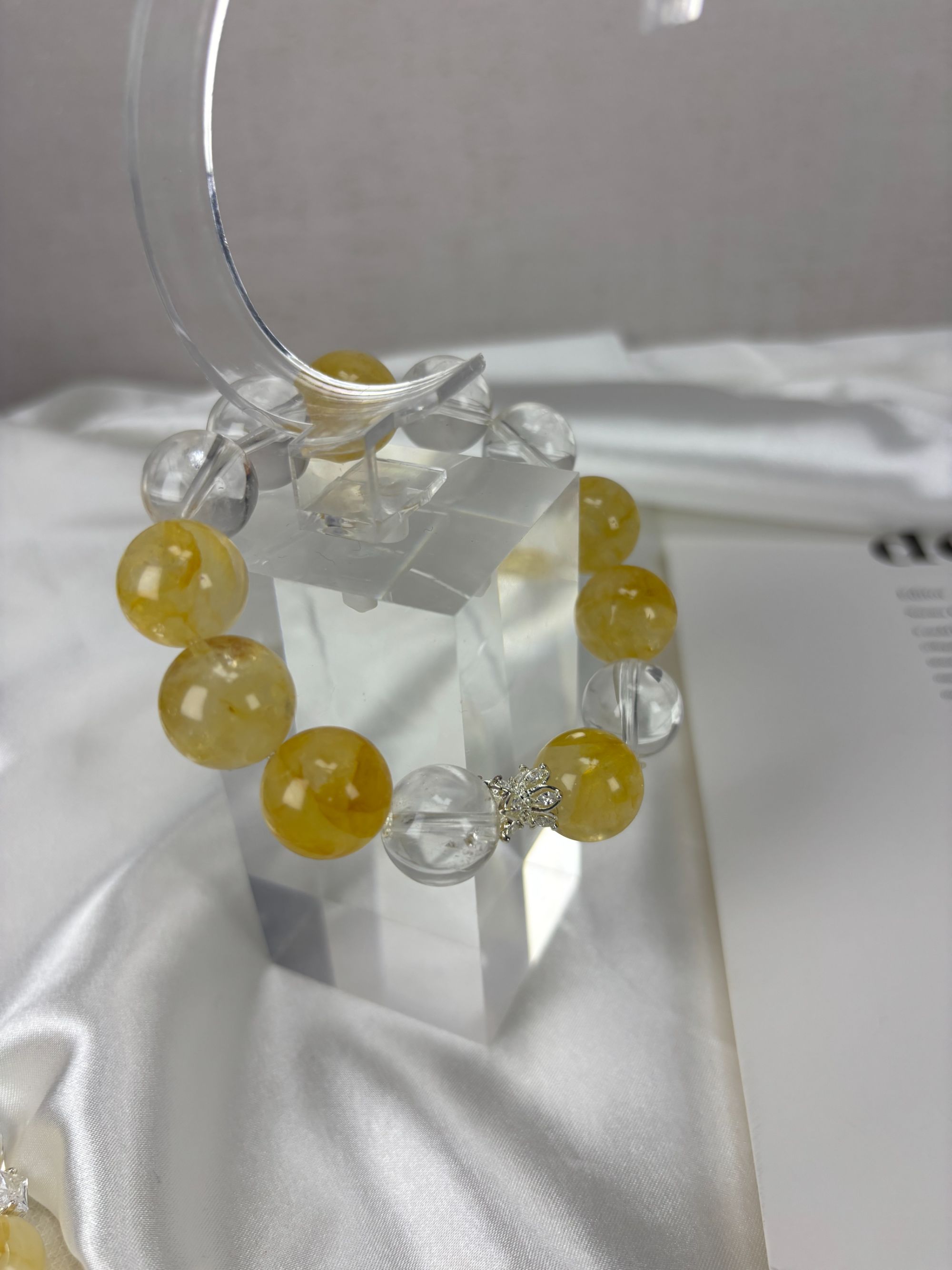 设计款黄胶花水晶/财运滚滚系列