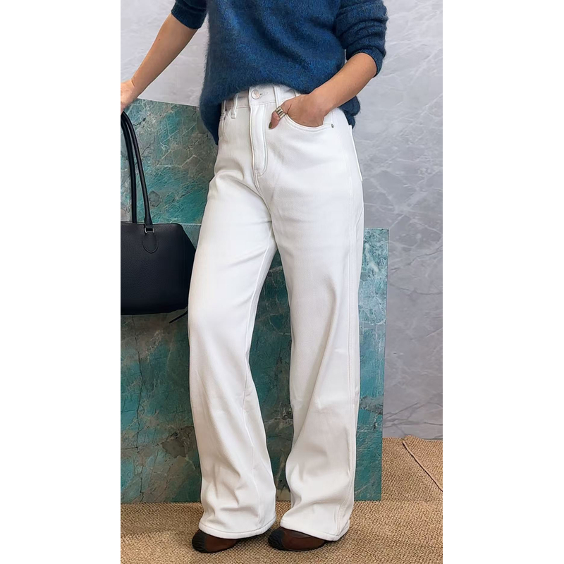 COLOR CILO新款加绒直筒牛仔裤0169