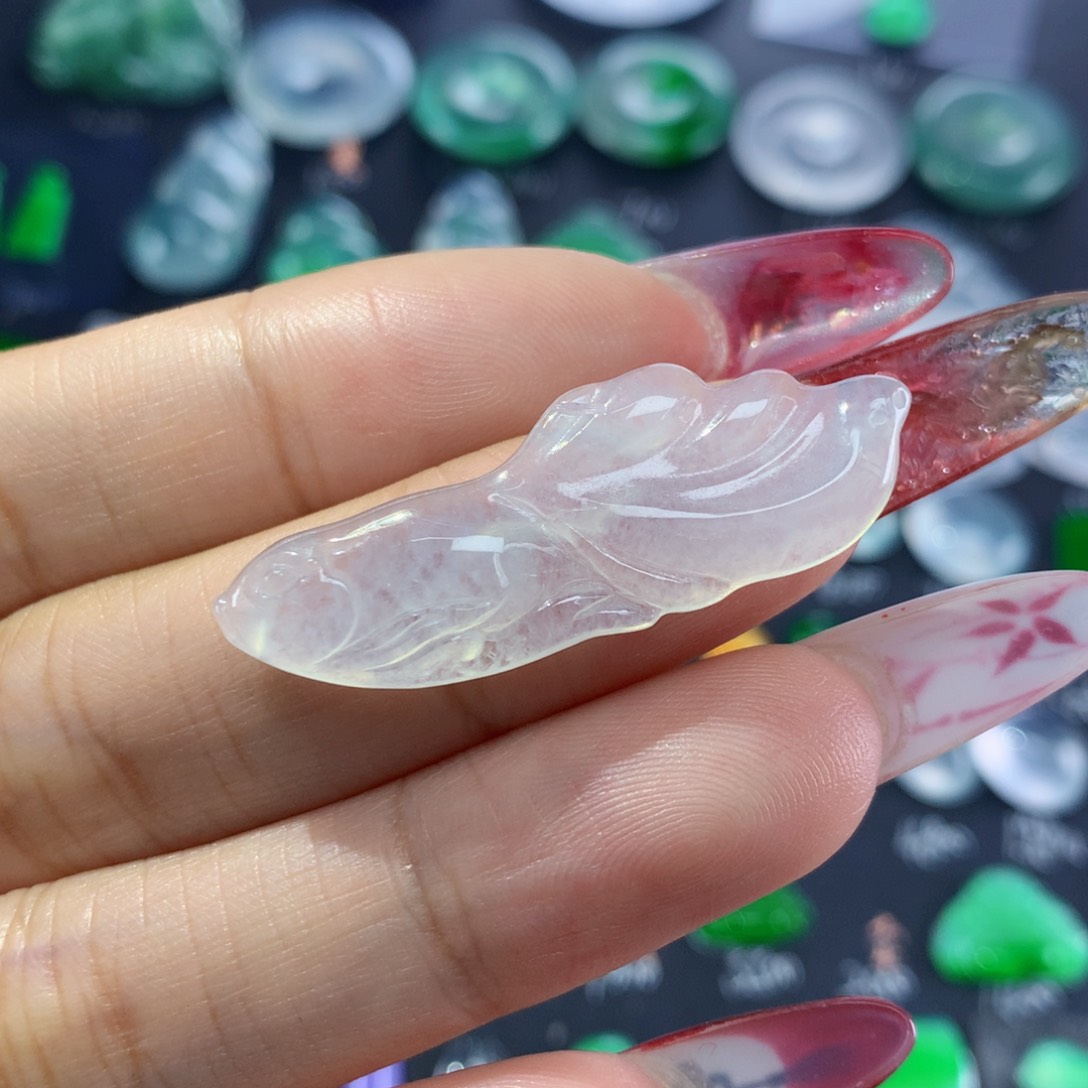 翡翠颈饰未镶嵌纯天然缅甸翡翠A货