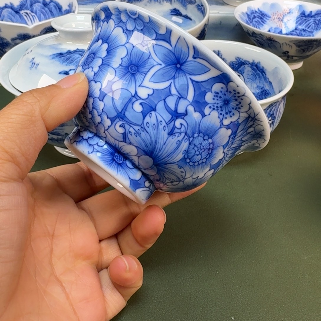 陶景德镇纯手绘茶具圆圆288