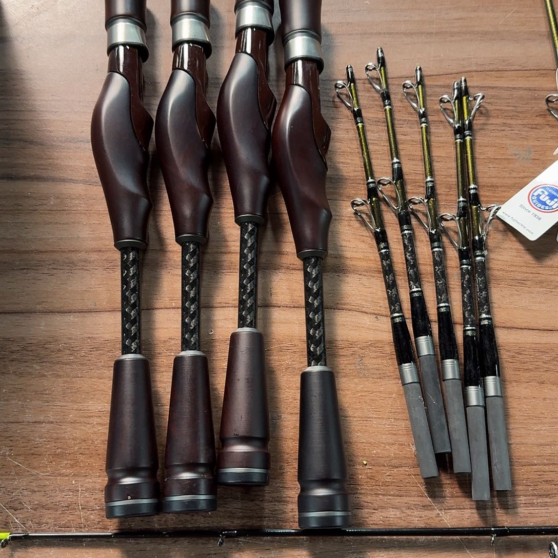 黑檀木筏杆 一杆三插节