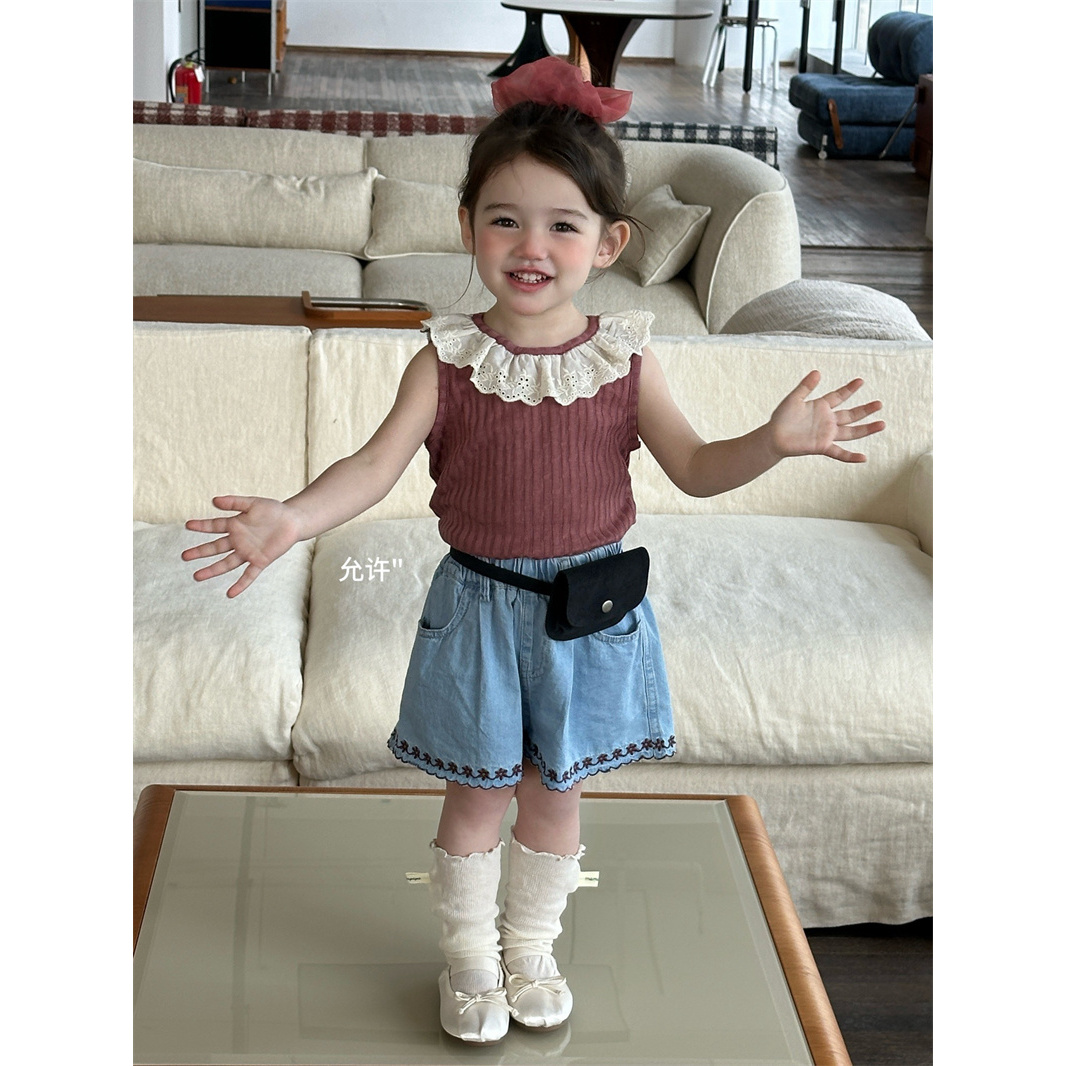 AC477~YX·25夏~花边T恤X6105