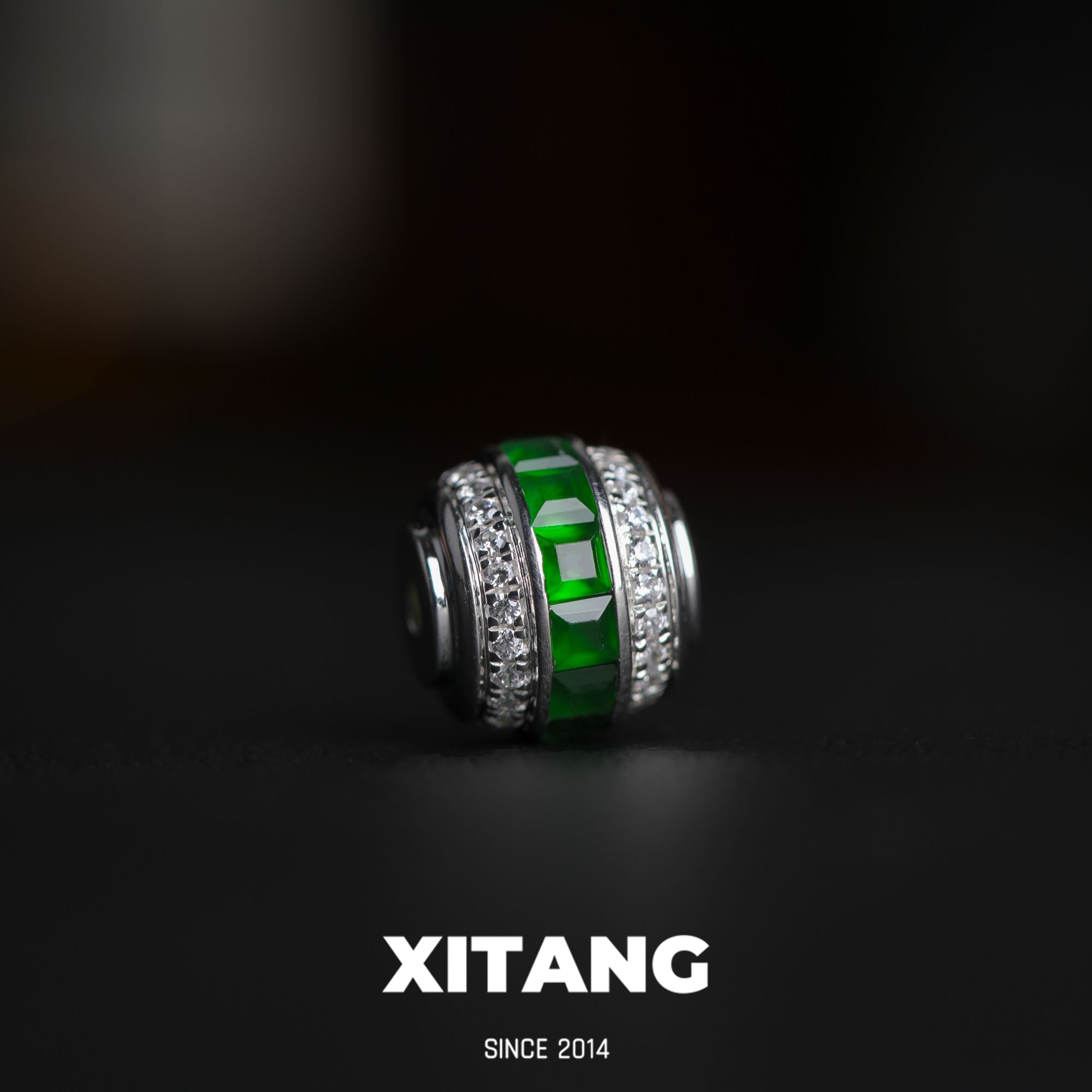 【千山翠】禧樘银版翠微珠M码【8.5mm】（多样性发货可发其一）