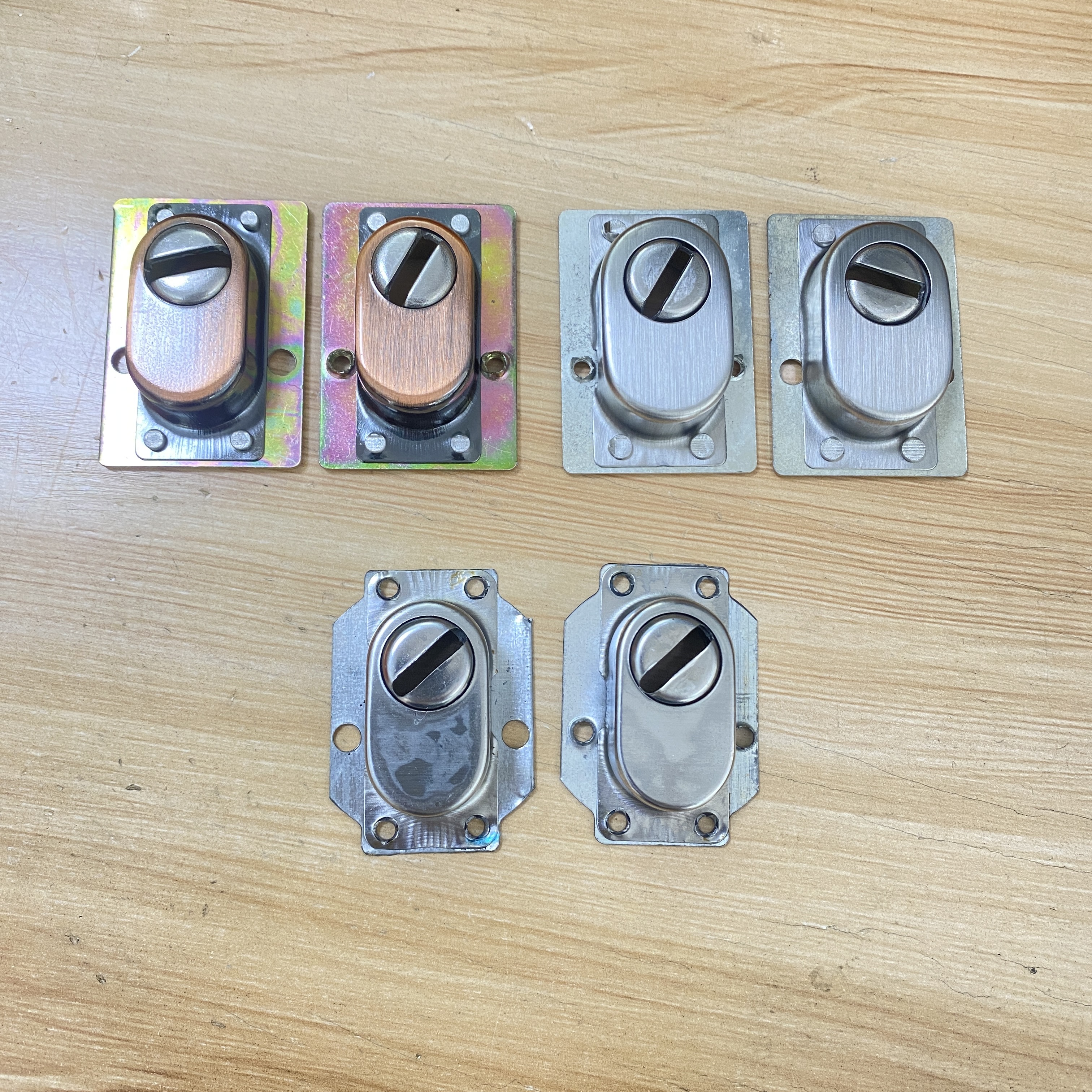 （拍一发十）防盗门拉手护锁套红古铜拉手护套不锈钢色拉手护套