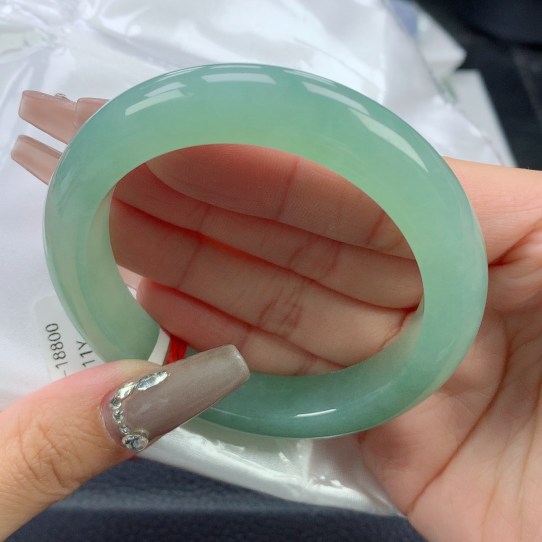 翡翠手镯未镶嵌55.2正圈强推款