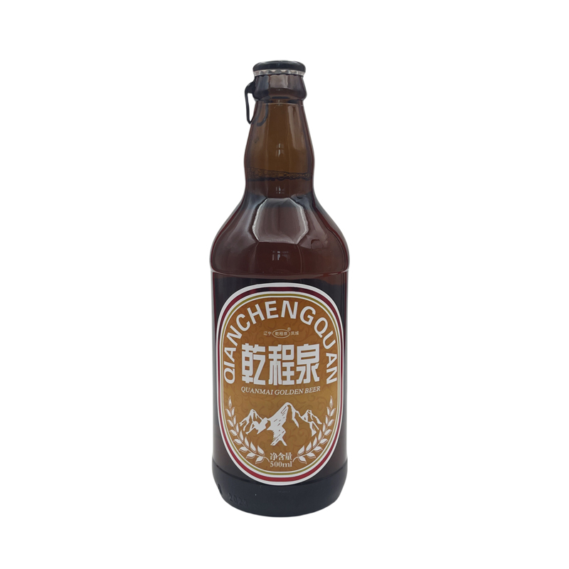 乾程泉泉麦金啤酒精度4.0%原麦汁浓度10.0P500ml/瓶