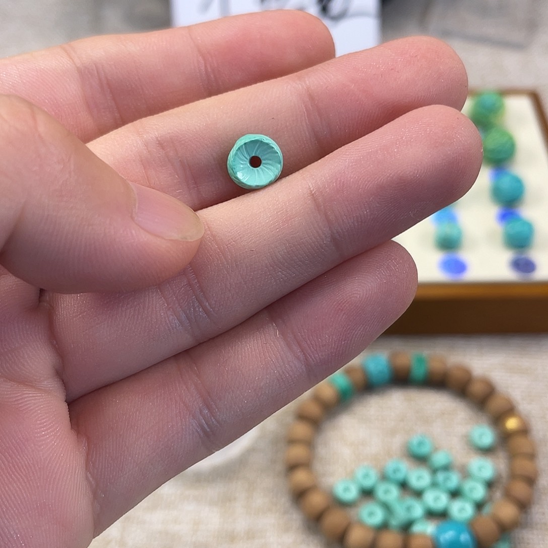 原生态湖北松配饰，直径8