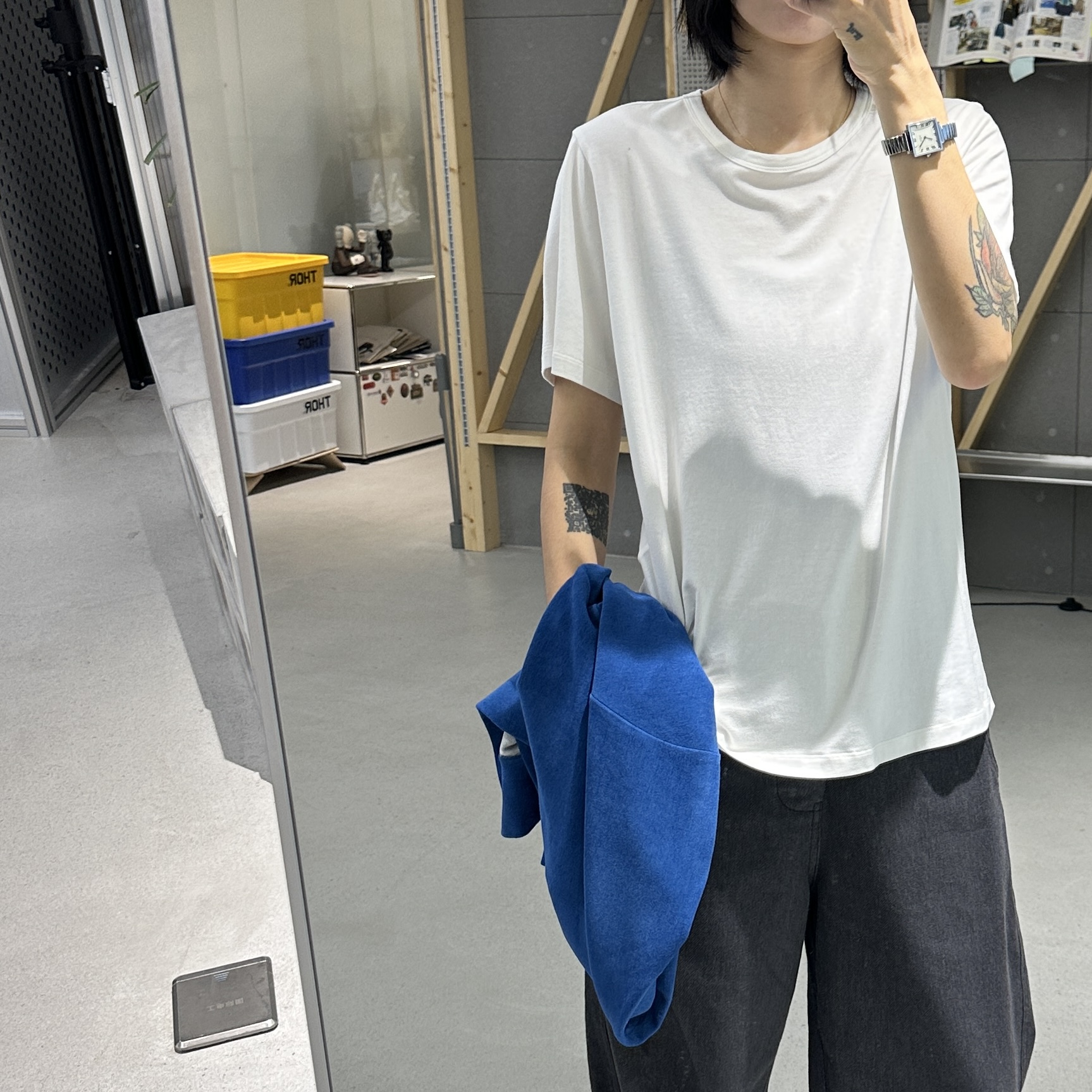 琴仔 很舒服的柔软亲肤基础纯色弹力圆领百搭打底短袖T恤女 Q399