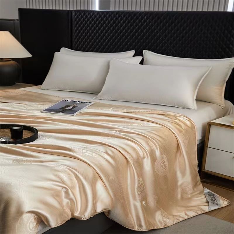 金色夏被蚕丝被 纯手工黄金双宫蚕丝被春秋被桑蚕丝被子