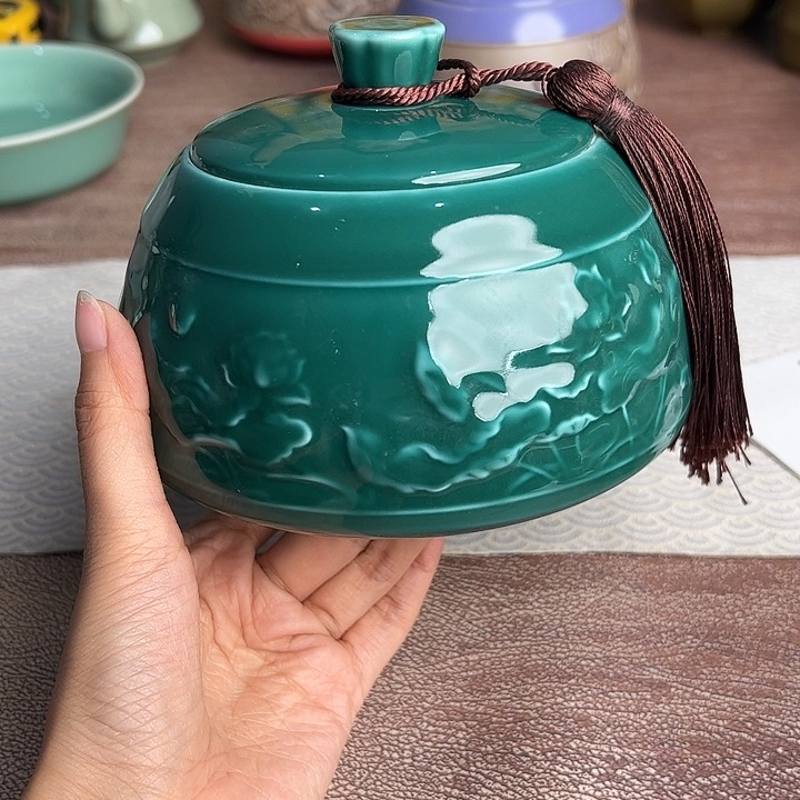 龙泉云间青瓷小米茶器