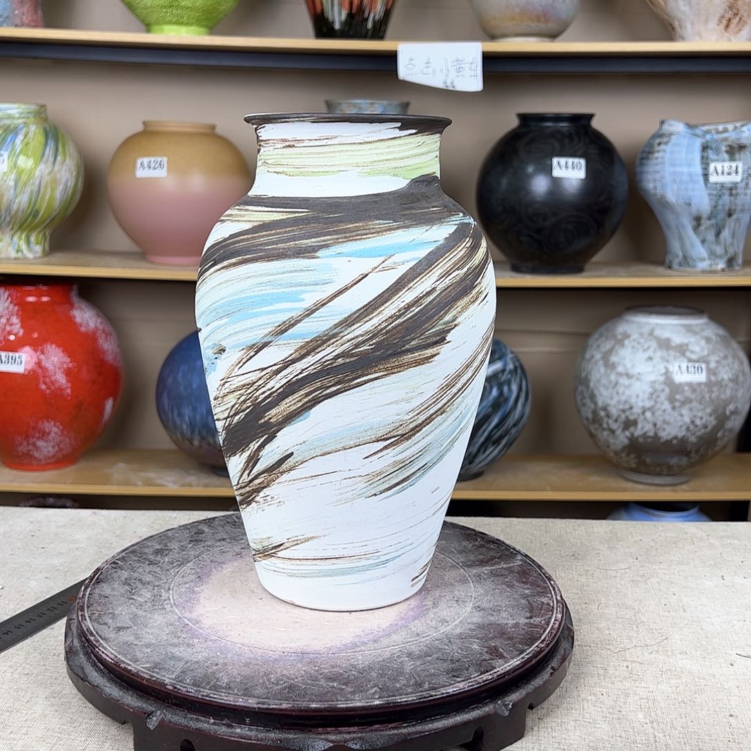 陶瓷963花瓶摆件创意的