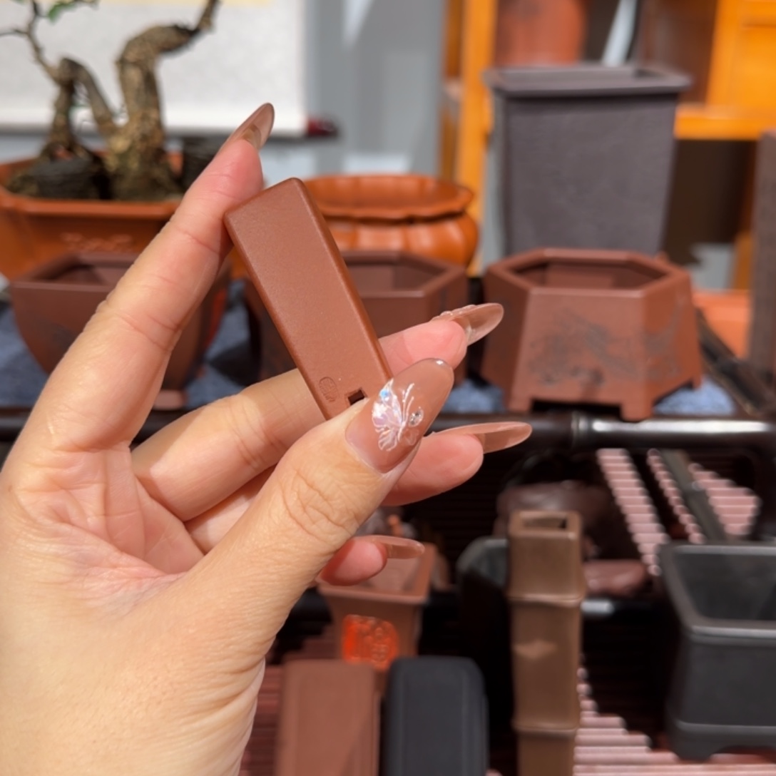 浮***梦紫砂花盆全手工制作