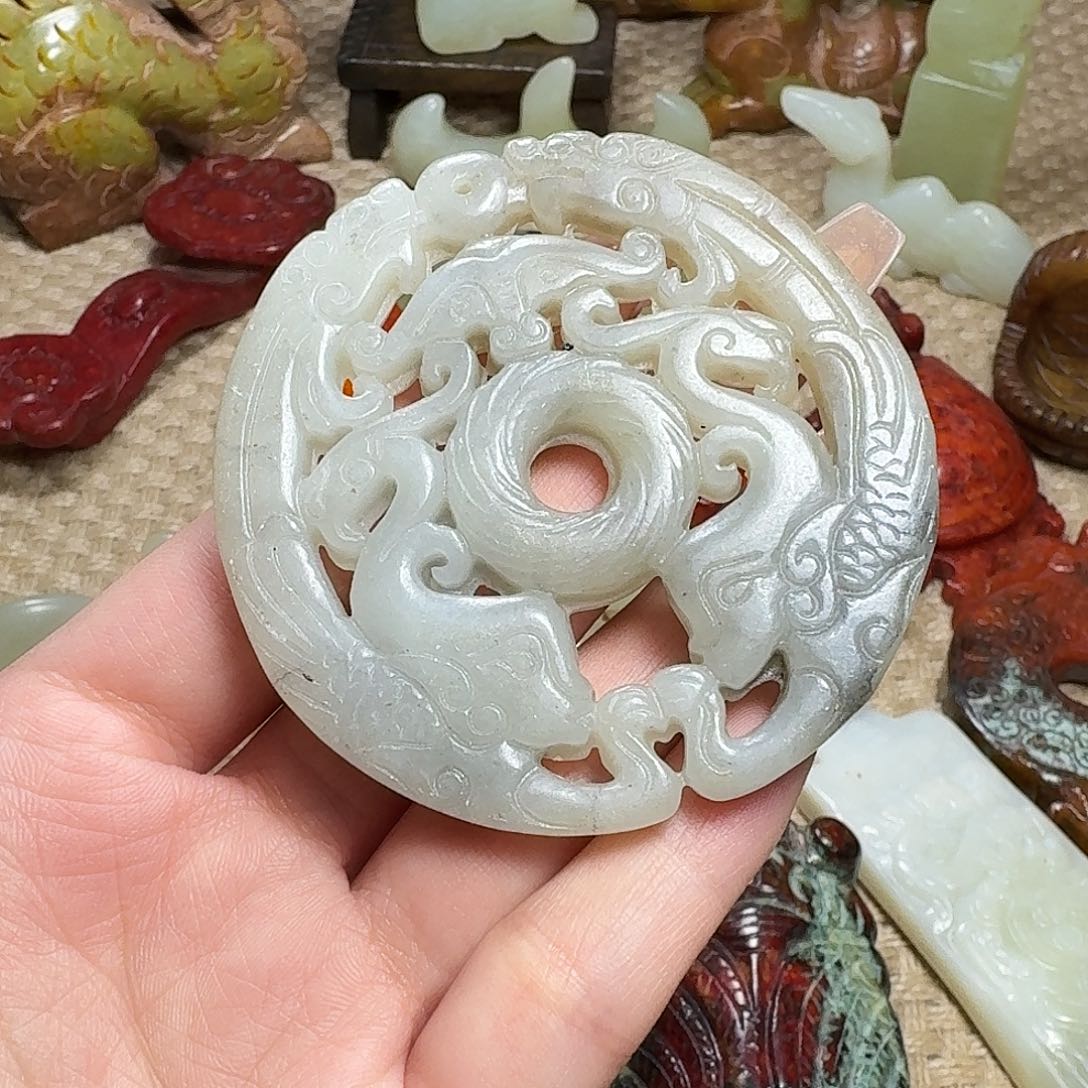 白玉菩提吊坠挂件