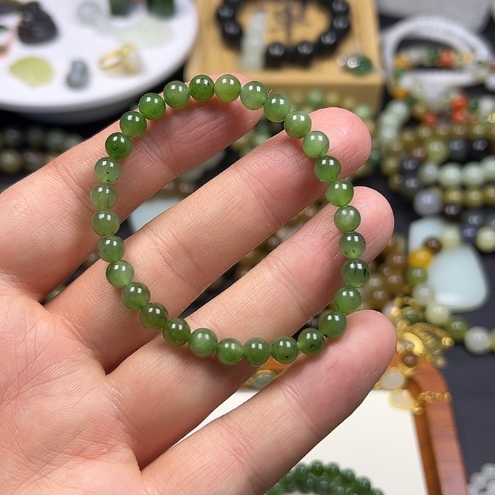 和田玉未镶嵌手链