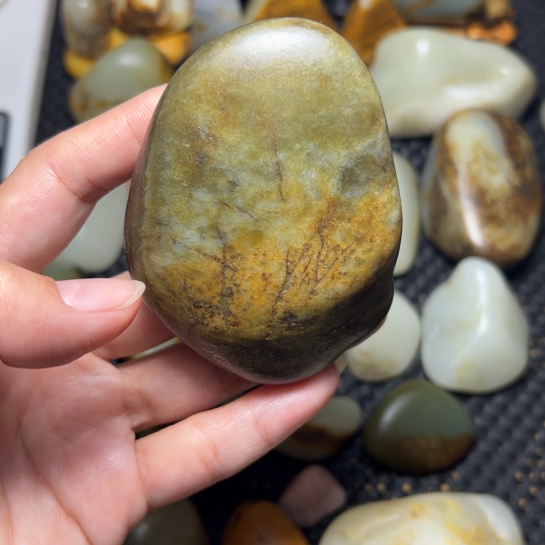 和田玉未镶嵌挂件A46