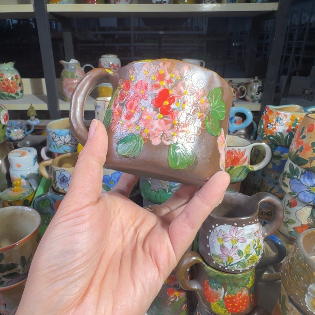 景德镇手工陶瓷釉下彩紫砂正品49