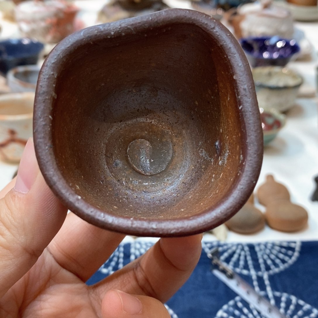 柴烧侘寂粗陶茶具 