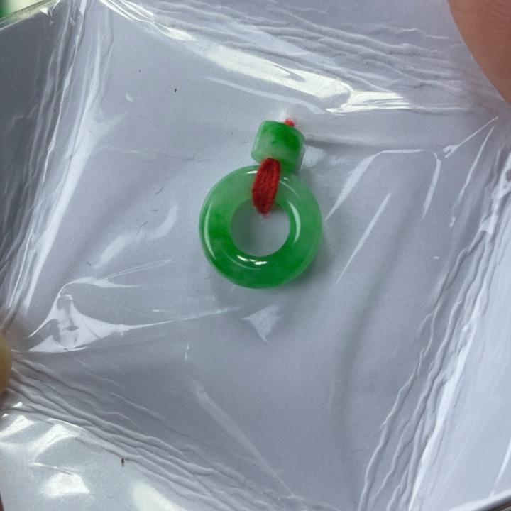 翡翠颈饰未镶嵌甜**呀甜甜圈