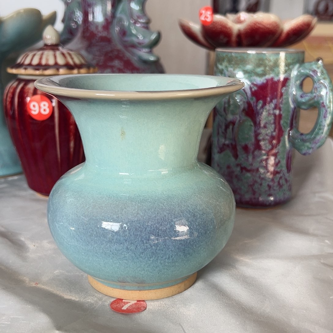 摆件郑家钧窑摆件微瑕