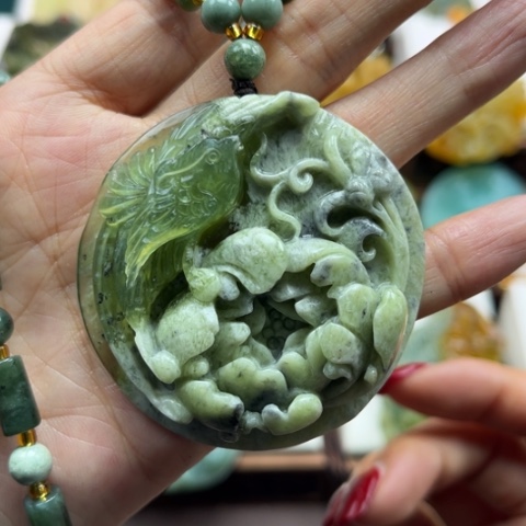 岫玉挂件未镶嵌挂件