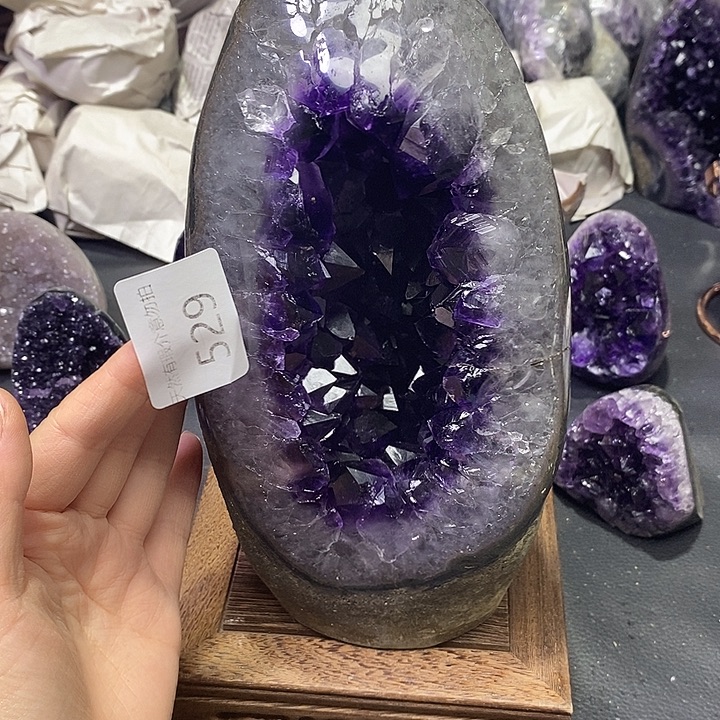 紫晶珠宝半成品未镶嵌