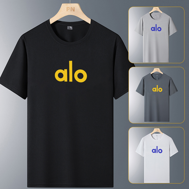 2025al夏季情侣短袖圆领冰丝T恤半袖百搭休闲透气宽松时尚