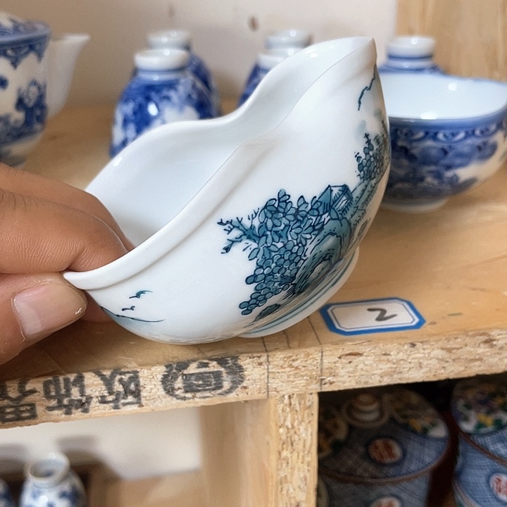 瓷片008 一人直播，看品直播间说序号