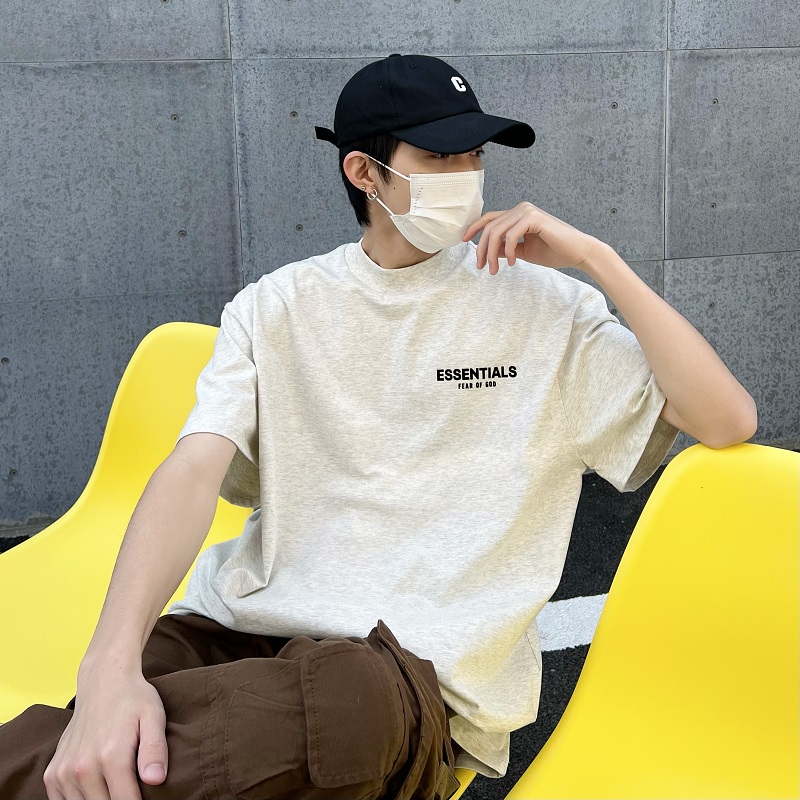 复线ESSENTIALS第八季小众潮牌夏季纯棉宽松男士短袖T恤
