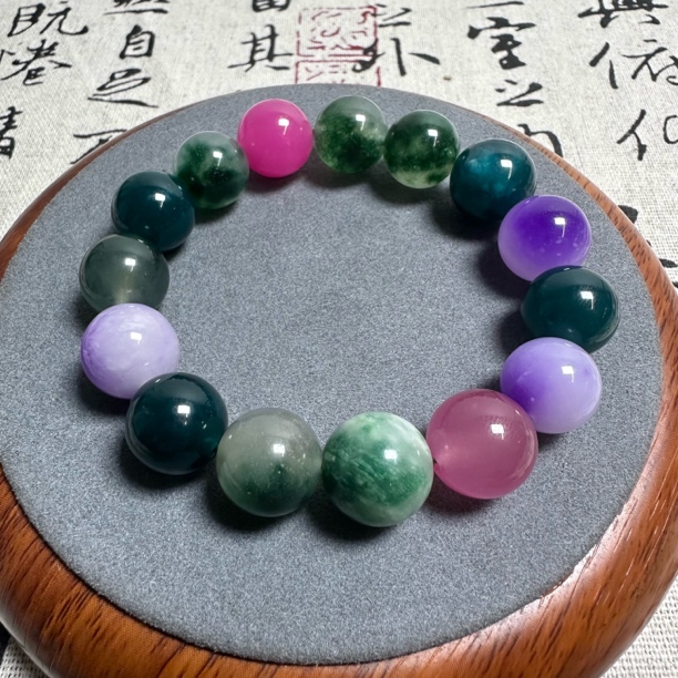 手链 F001 高端时尚多彩手串14mm