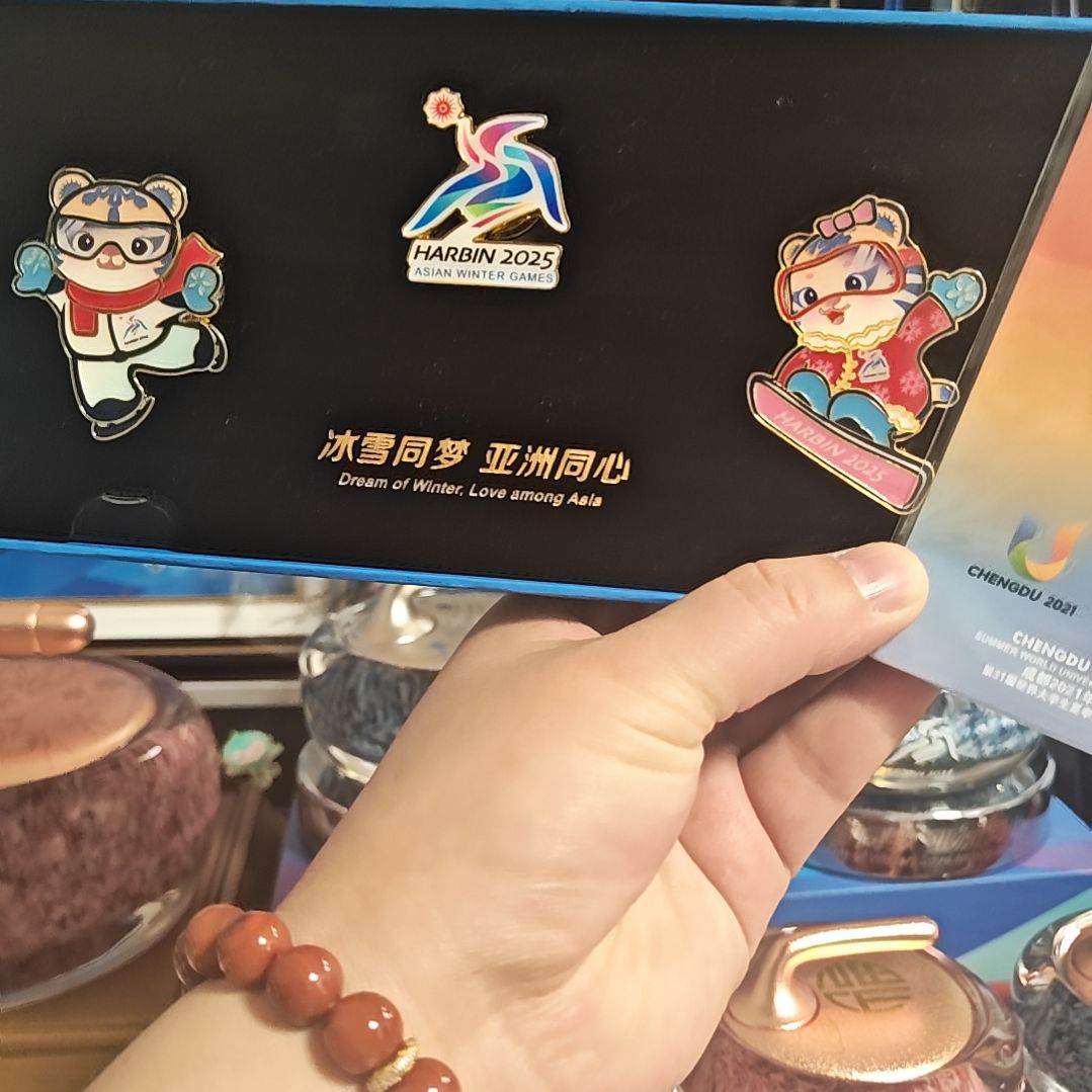 亚冬会会徽冰箱贴套装原价98  一套