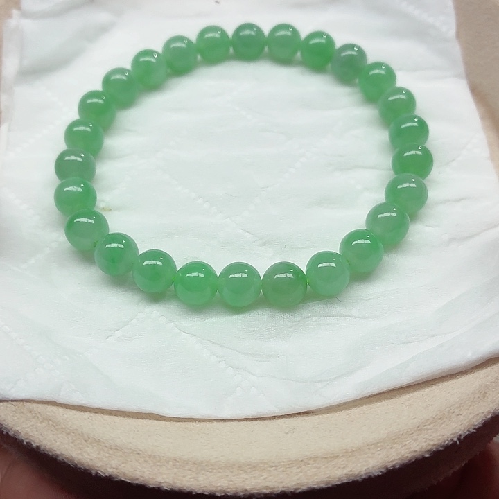 翡翠未镶嵌手链天然缅甸翡翠A货卡7