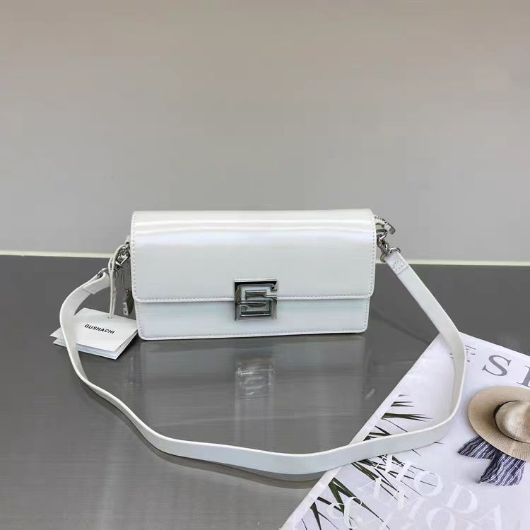 秋冬新款潮流时尚油蜡皮女包腋下分层简约百搭小方包斜挎包包轻奢