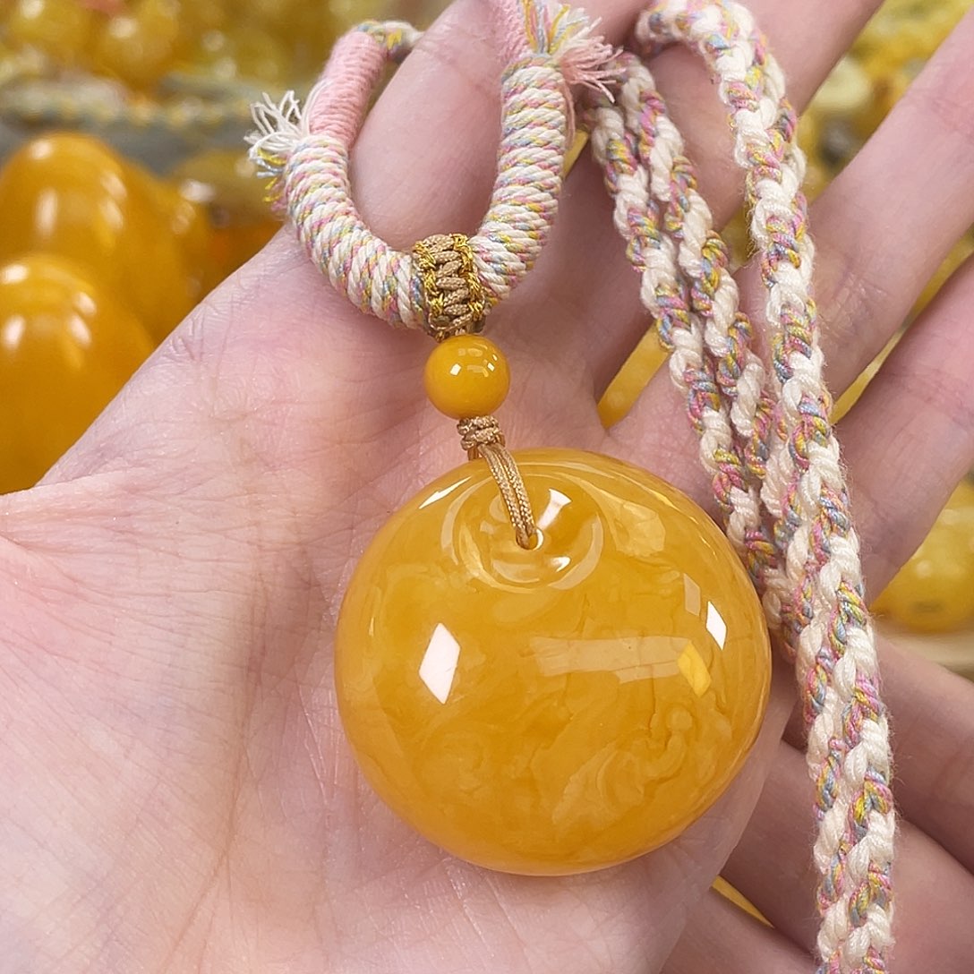 琥珀未镶嵌裸石琥珀蜜蜡J