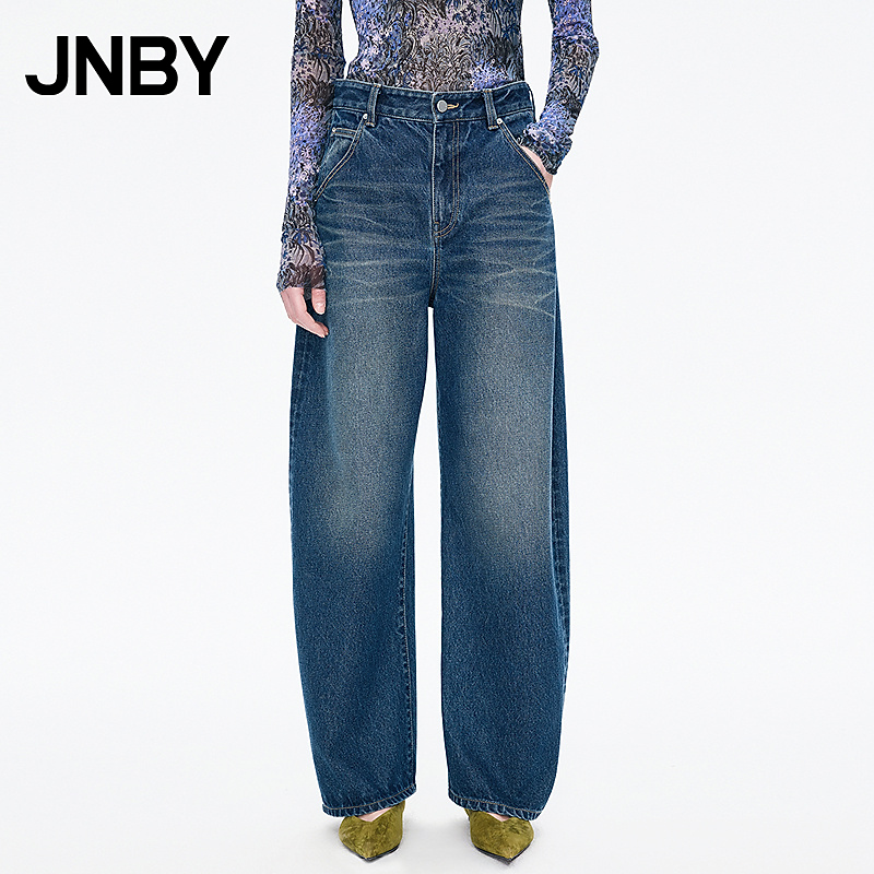 【商场同款】JNBY/江南布衣25冬新品牛仔裤休闲香蕉5P0E14970
